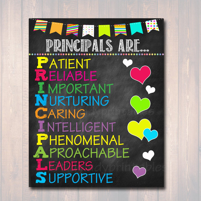 School Principal Poster, Principals Are Acronym Art, School Office Wall Art Decor, School Poster, Assistant Pricipal, School Principal Gifts