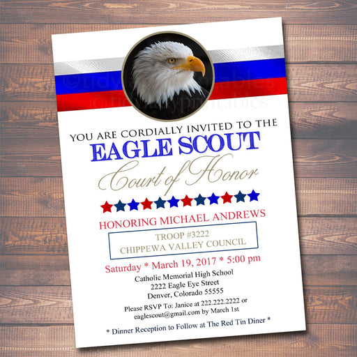EDITABLE Eagle Scout Court of Honor Invitation, Boy Scout Invitation, DIY Digital Invite, Court of Honor Announcement, Eagle Scout Printable