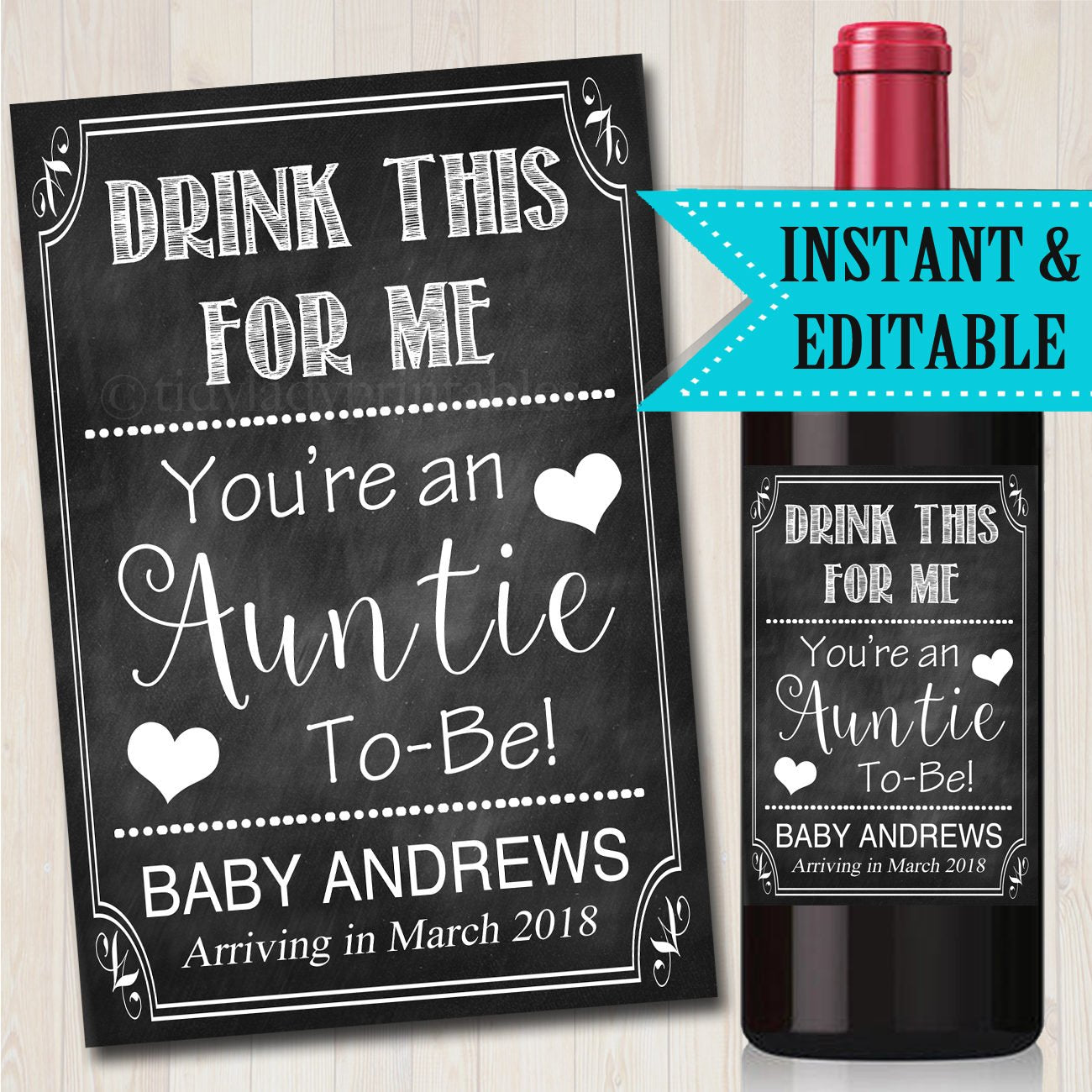 Pregnancy Wine Labels