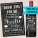Drink This For Me You're An Auntie To Be, Digital Wine Label Pregnancy Announcement, New Aunt Gift, Sister Promoted to Aunt Pregnancy Reveal