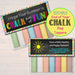 EDITABLE Chalk Bag Toppers, End of School Year Student Gift INSTANT DOWNLOAD Printable Classroom Gift, Hope Your Summer is Chalk Full of Fun