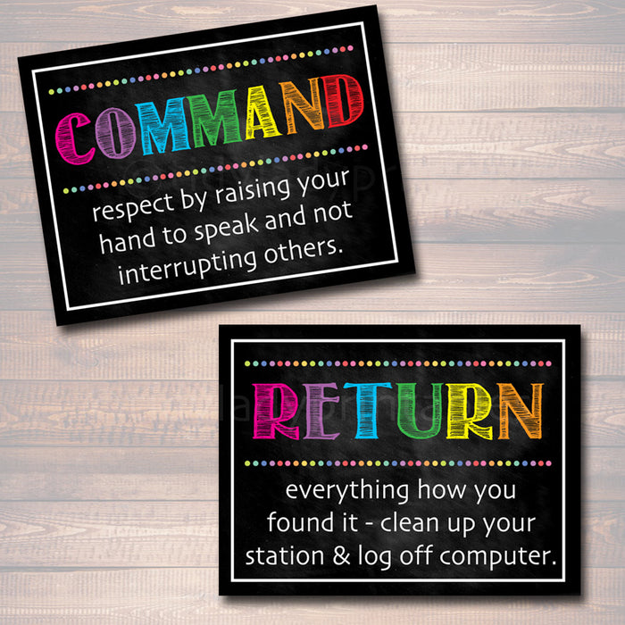 Computer Lab Poster Set | TidyLady Printables