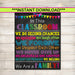 Printable Classroom Poster, Classroom Decor, Teacher Printable, When you Enter This Classroom Rules Sign, Teacher Gifts, We are a Family