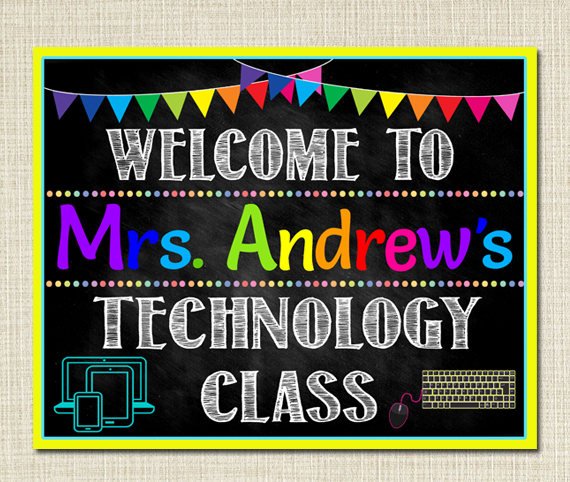 IT Teacher Computer Lab Sign | TidyLady Printables
