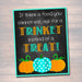 Teal Pumpkin Project Printable Sign, INSTANT DOWNLOAD, Allergy Free Halloween, Non Candy Halloween, Trunk or Treat, Trick or Treat, Decor