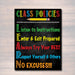 Classroom Decor, Classroom Policies Poster, Classroom Rules Poster, Educational Motivational Poster, Printable Teacher Art INSTANT DOWNLOAD