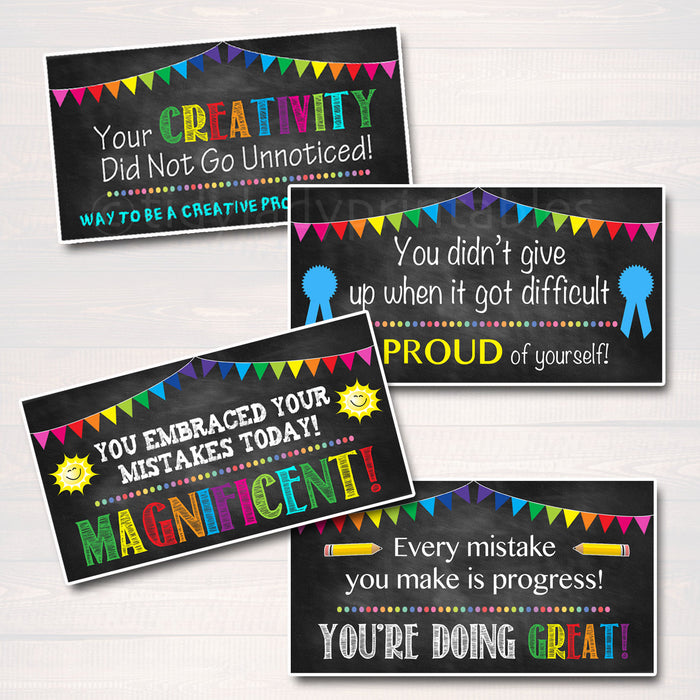 Teacher Growth Mindset Notes, Printable Stickers, INSTANT DOWNLOAD, What Can I Think Instead, Teacher Student Notes, Motivational Stickers