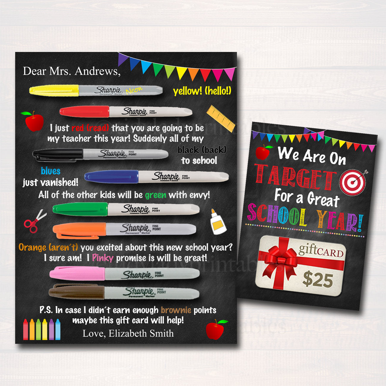 First Day Of School Teacher Gift | TidyLady Printables first-day-of-school-teacher-gift-tidylady-printables