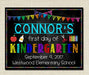 EDITABLE Back to School Photo Prop, Kindergarten Chalkboard Poster, Personalized School Chalkboard Prop, First Day of School Chalkboard Sign