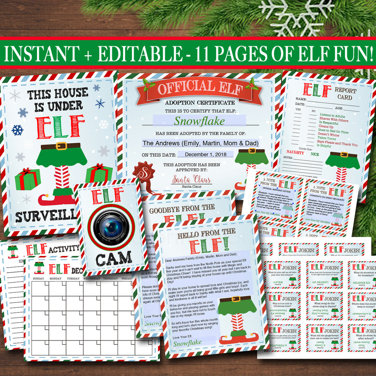 Holiday Elf Activity Set | TidyLady Printables