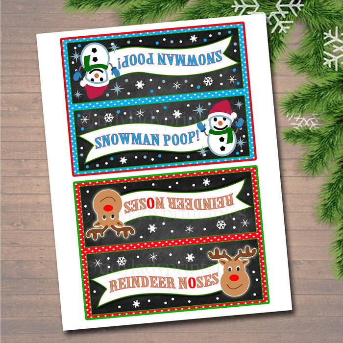 kid-s-christmas-treat-bag-toppers-tidylady-printables for Free Printable Reindeer Poop Labels Kid's Christmas Treat Bag Toppers | TidyLady Printables for Free Printable Reindeer Poop Labels