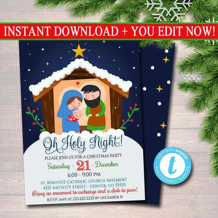 Religious Christmas Invitation - Jesus Is The Reason For The Season — TidyLady Printables religious-christmas-invitation-jesus-is-the-reason-for-the-season-tidylady-printables