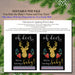 EDITABLE Wine Label Christmas Pregnancy Announcement, Printable Holiday Wine Label Pregancy Reveal, Xmas Oh Deer Having a Baby Grandparents