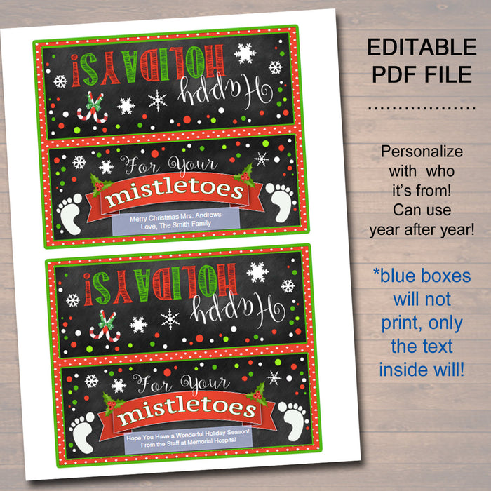 mistletoes-bag-toppers-tidylady-printables for For Your Mistletoes Free Printable Tag Mistletoes Bag Toppers | TidyLady Printables for For Your Mistletoes Free Printable Tag