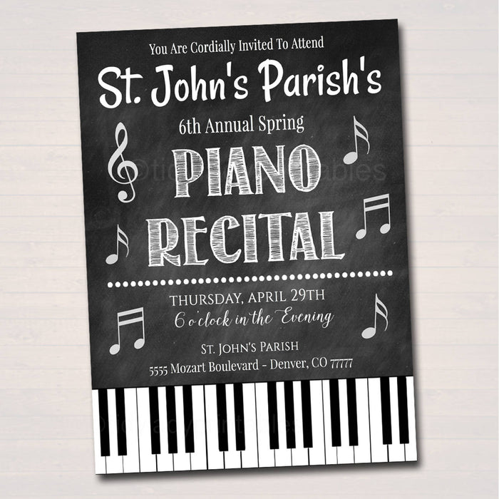 Piano Recital Invitation/Flyer