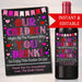 EDITABLE Our Child Might Be the Reason You Drink Valentines Day Printable Wine Label Teacher Gifts, Wine Label, Grandparent, Babysitter Gift