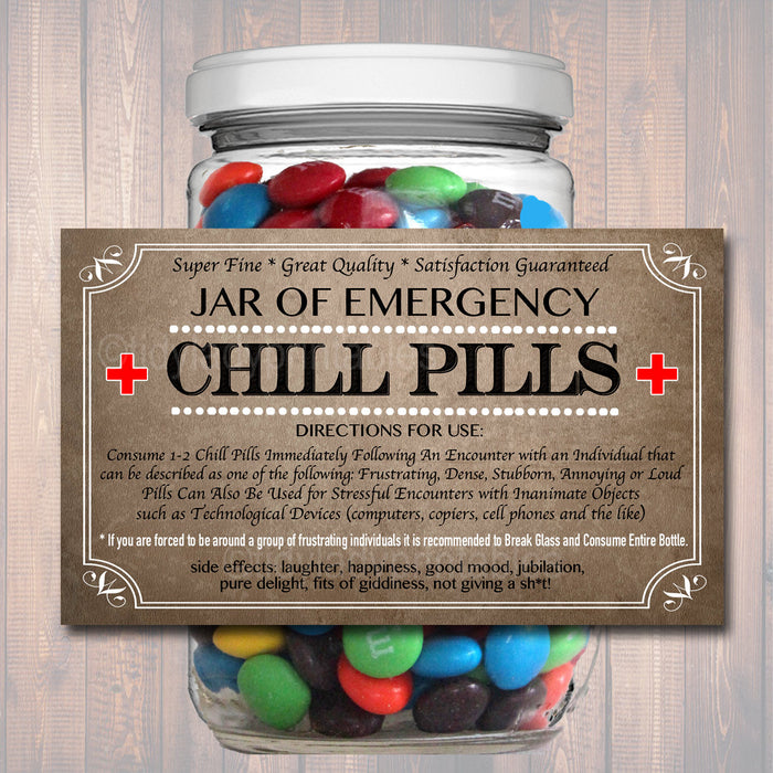 Chill Pill Label | TidyLady Printables chill-pill-label-tidylady-printables