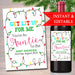Christmas Pregnancy Announcement Wine Label, Drink This For Me You're An Auntie To Be, New Aunt Gift, Sister Promoted Gift Tag, PRINTABLE