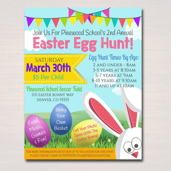 Church Easter Egg Hunt Flyer Template Church easter egg hunt flyer template