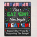 Cookie Booth Sign, If You Can't Eat 'Em Treat 'Em, Donate Cookies For Military Troops, Printable Cookie Drop Banner, INSTANT DOWNLOAD