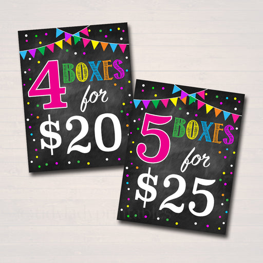 Cookie Booth Price Signs, Stop Cookies Sold Here, Printable Cookie Drop Banner, Cookie Booth Sales Poster, INSTANT DOWNLOAD Fundraiser Booth
