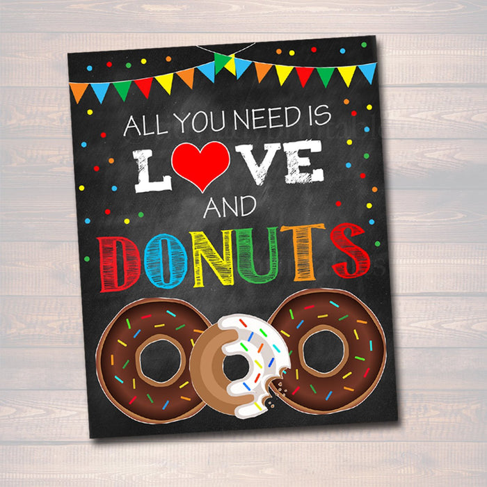 Donuts With Dad Sign Set | TidyLady Printables donuts-with-dad-sign-set-tidylady-printables