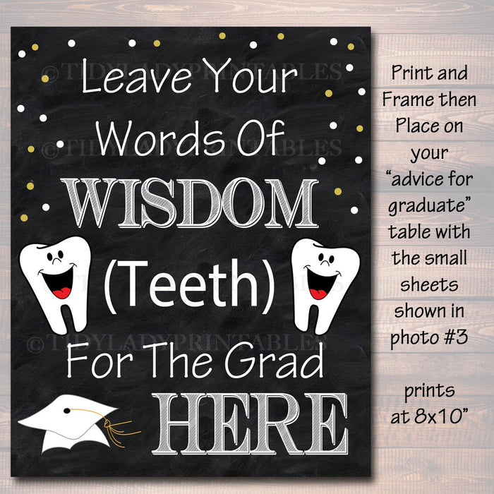 Dental Graduation Party Signs, Chalkboard Printable, Dentist College Graduate, Grad Party Invite, Dental Hygienist,
