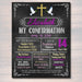 EDITABLE Confirmation Chalkboard Poster, Religous Christian Sacrament Party Decor Girl First Communion Baptism Sign Digital INSTANT DOWNLOAD