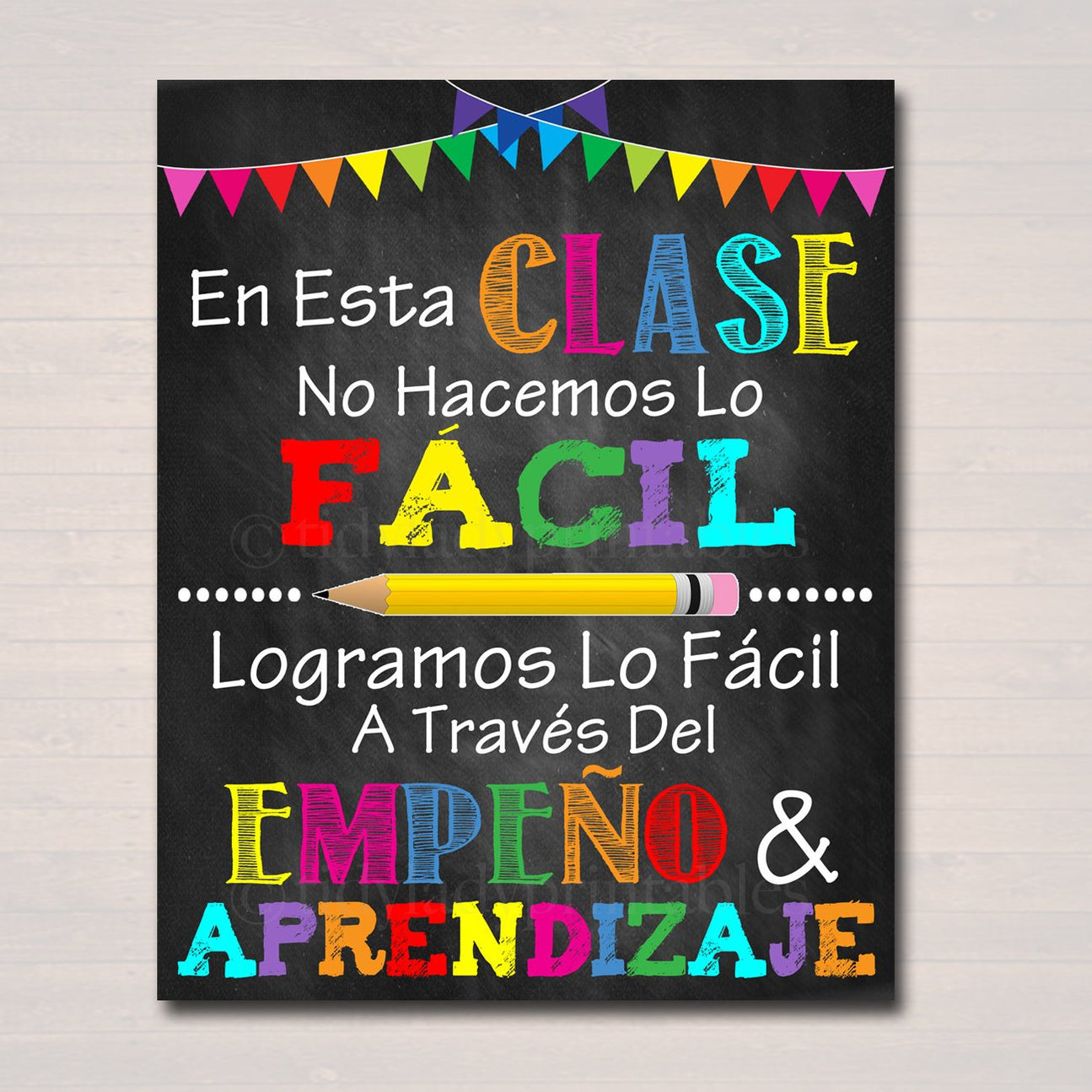 Spanish Classroom Poster | TidyLady Printables