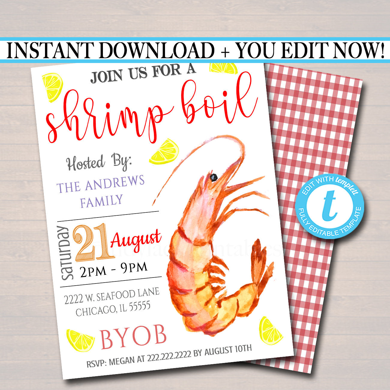 shrimp-boil-invitation-low-country-company-picnic-family-picnic-bbq-tidylady-printables for Crawfish Boil Invitations Free Printable Shrimp Boil Invitation, Low Country Company Picnic, Family Picnic BBQ, — TidyLady Printables for Crawfish Boil Invitations Free Printable