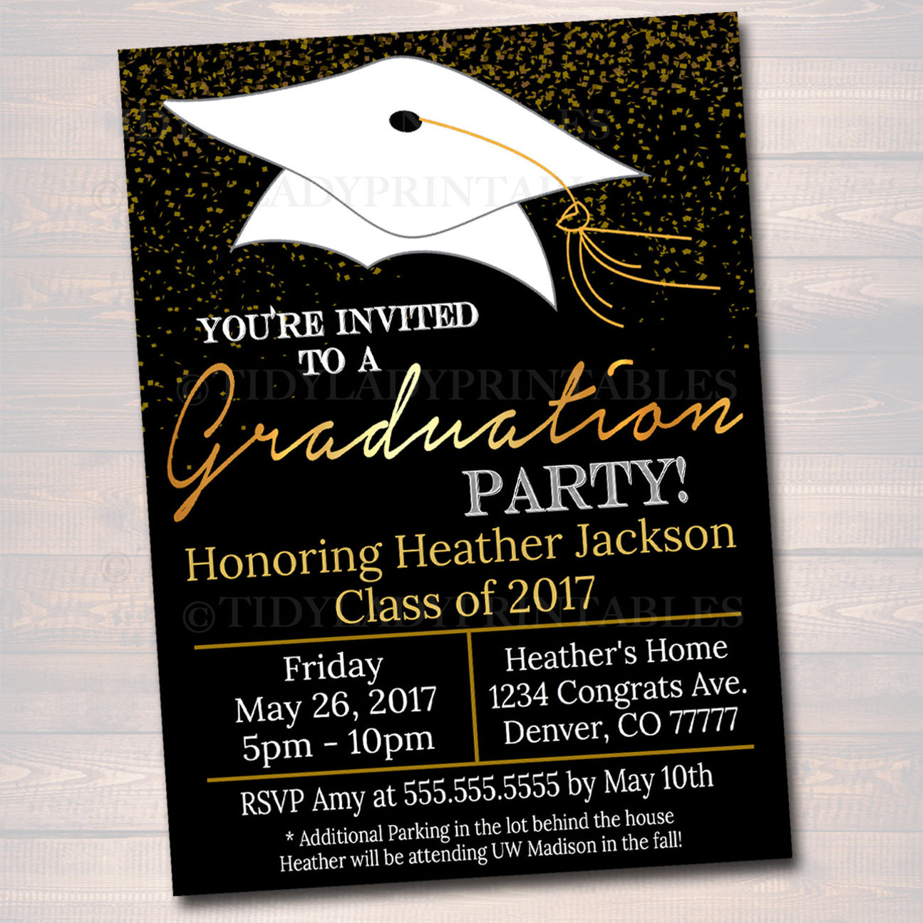 Graduation Party Invitation | TidyLady Printables