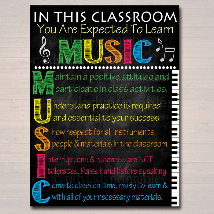 MUSIC Classroom Poster