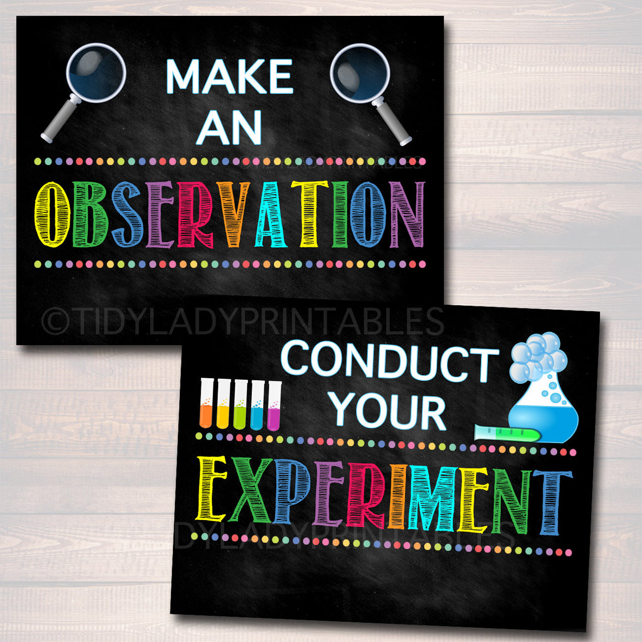 Scientific Method Poster Set TidyLady Printables