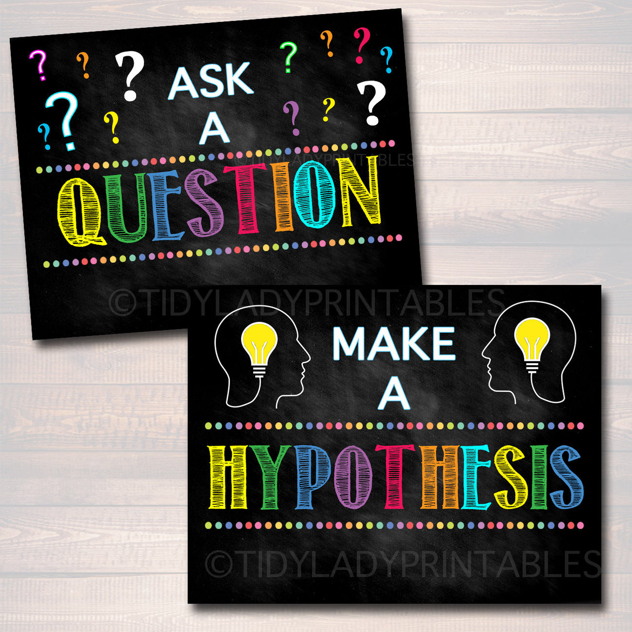 Scientific Method Poster Set TidyLady Printables