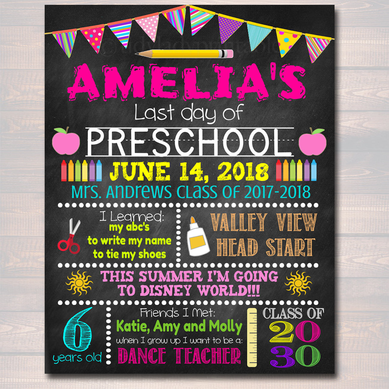 Last Day of School Sign | TidyLady Printables