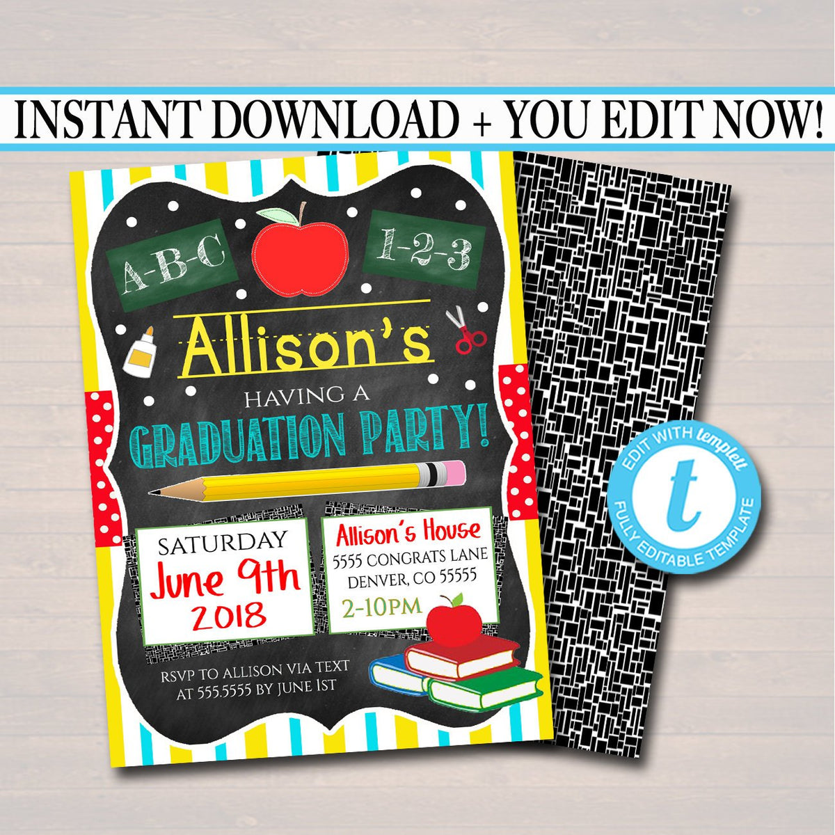 Teacher Retirement Invitation | TidyLady Printables