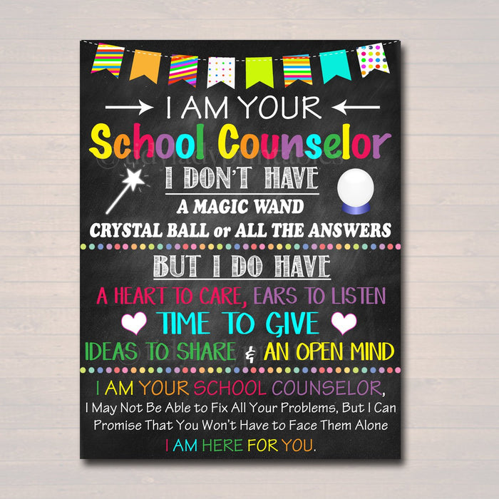 School Counselor Office Decor, I am Your School Counselor Sign, Psychologist Gift, Counseling Office, Counselor Gift Art, INSTANT DOWNLOAD