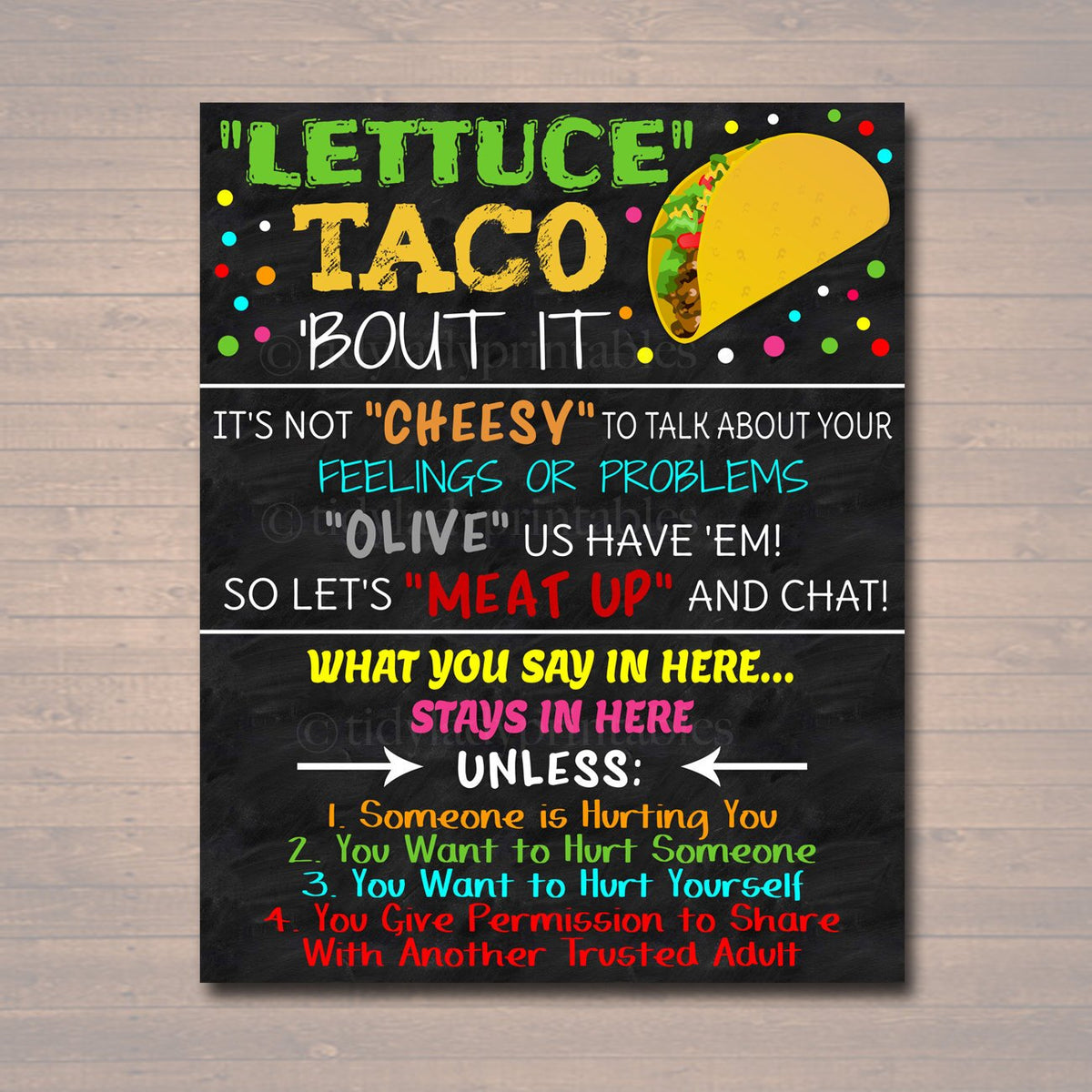 Counseling Office Poster | TidyLady Printables