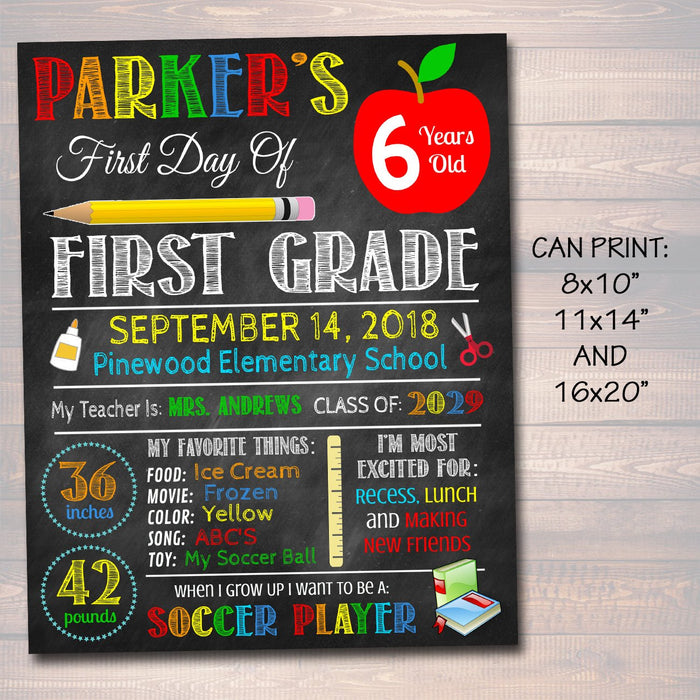 Get a FREE Back to School Chalkboard Printable for those First Day of  School Photos – VersaChalk