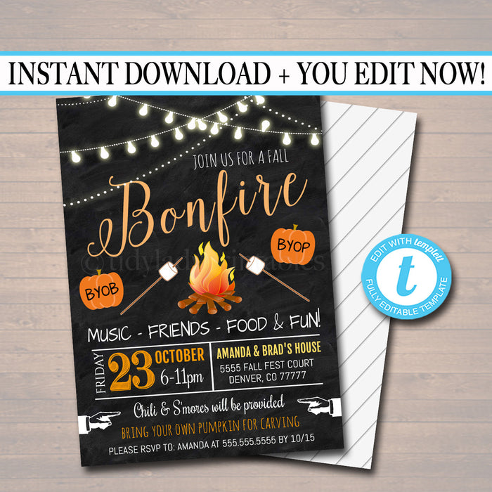 Bonfire Party Invitations Printable bonfire-party-invitations-printable