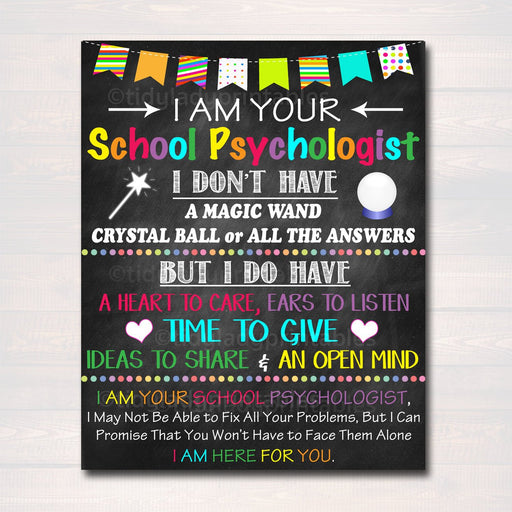 School Psychologist Office Decor, I am Your School Psychologist Sign, Psychologist Gift, Counseling Art, Therapist Gift, INSTANT DOWNLOAD