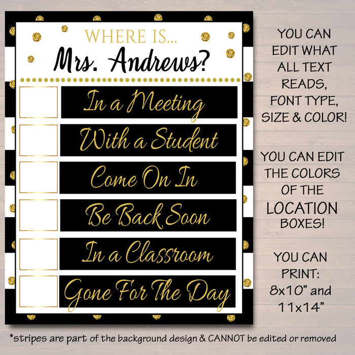 Counseling Office Poster Set - Editable DIY Template