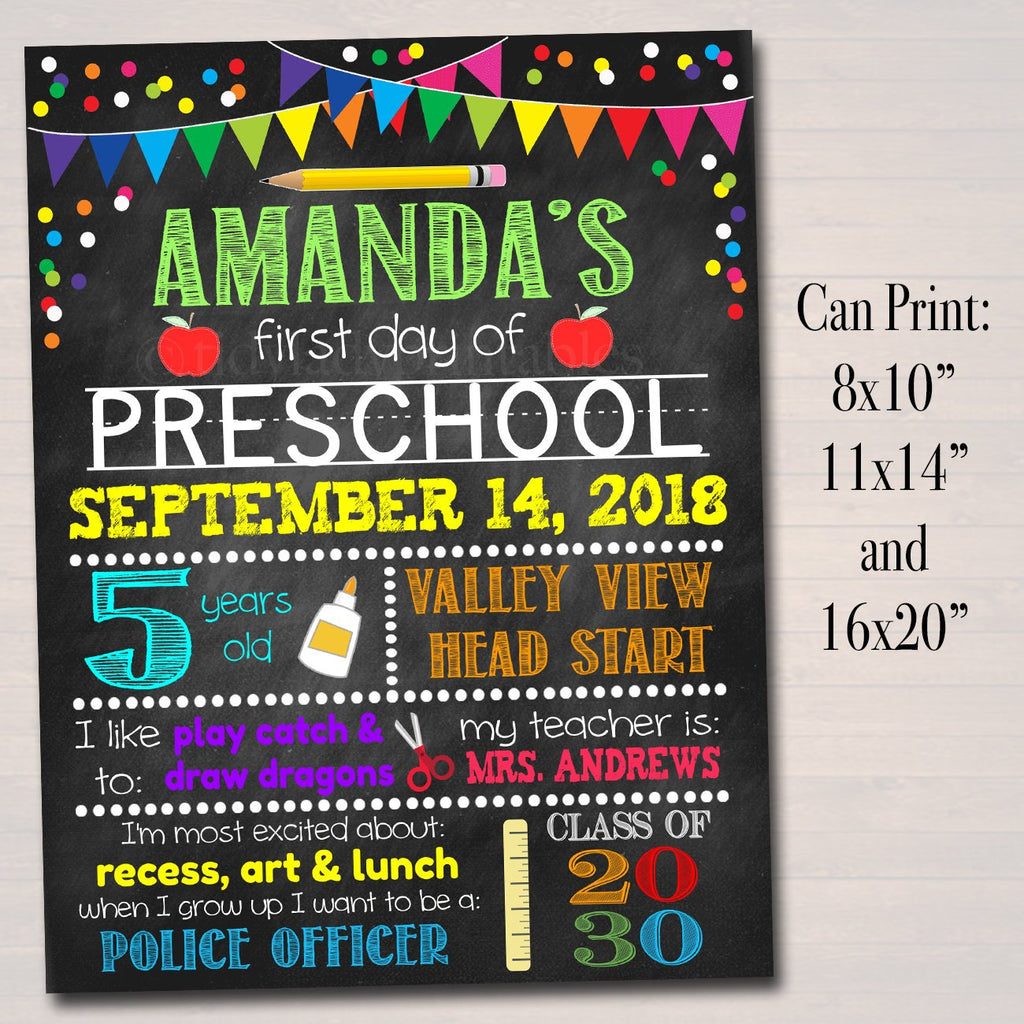 First Day Of School Signs | TidyLady Printables