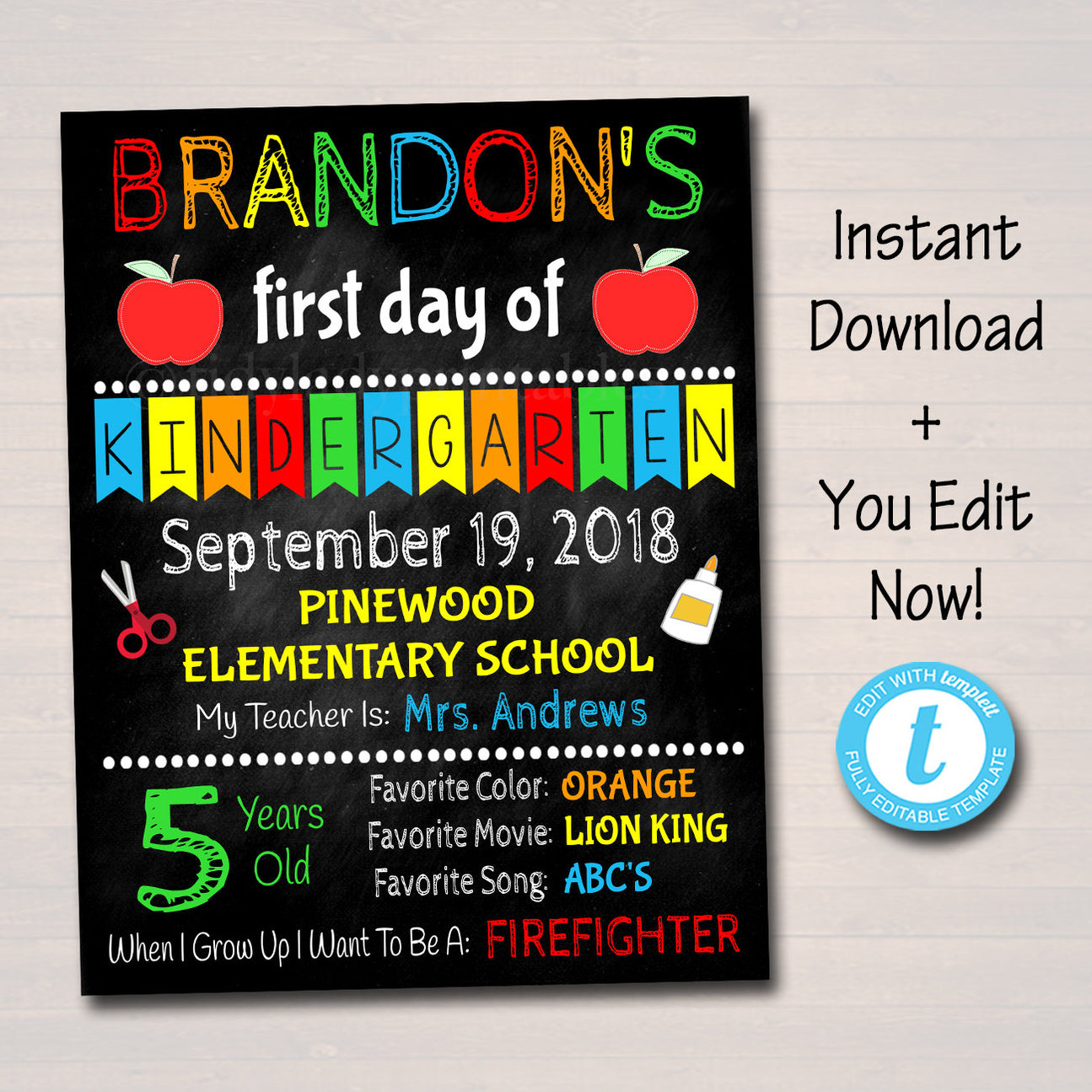 First Day Of School Sign | TidyLady Printables