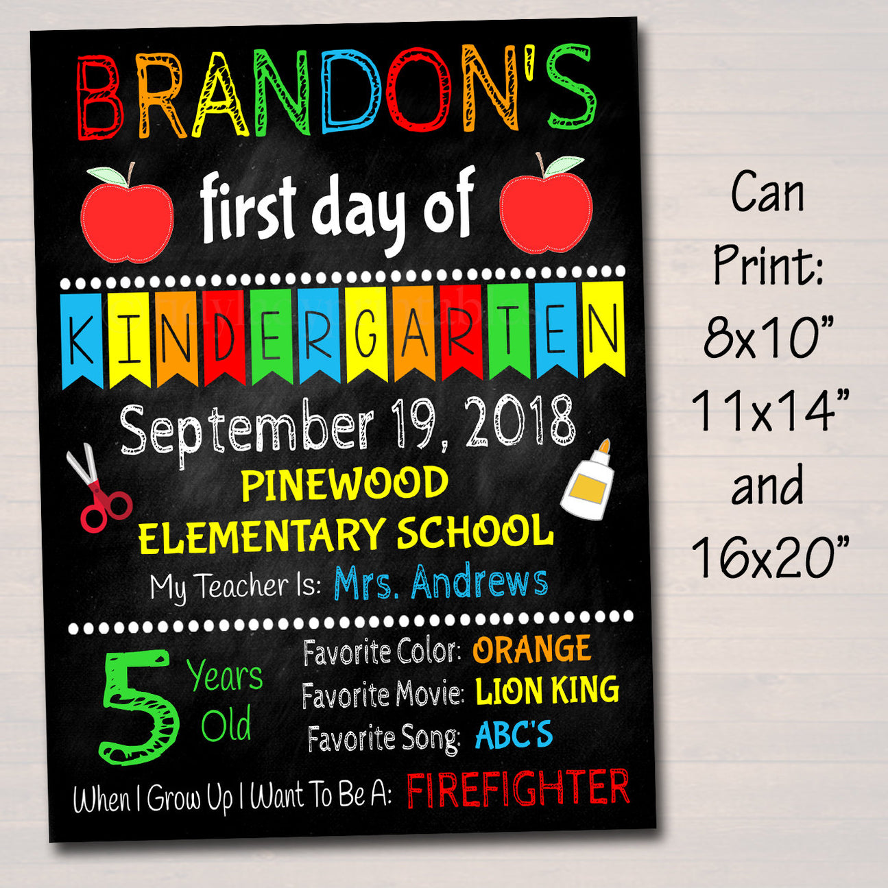 First Day Of School Sign | TidyLady Printables