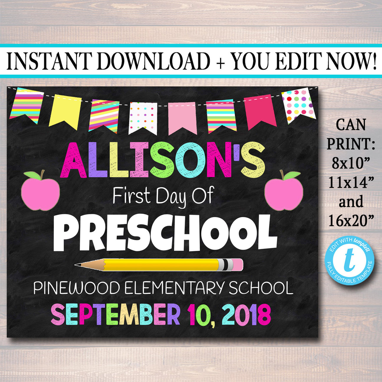 Back to School Sign | TidyLady Printables