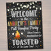 EDITABLE Personalized S'mores Bonfire Party Sign, Fall Harvest Halloween Party, Firepit Friends & Marshmallows get Toasted, INSTANT DOWNLOAD