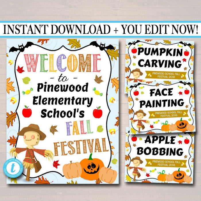 fall-festival-fall-harvest-flyer-tidylady-printables for Free Printable Carnival Game Signs Fall Festival Fall Harvest Flyer | TidyLady Printables for Free Printable Carnival Game Signs