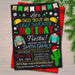 EDITABLE Ugly Sweater Fiesta Margarita and Mistletoe Invitation Christmas Party Invite Adult Holiday Taco Bout a Holiday Party Feliz Navidad