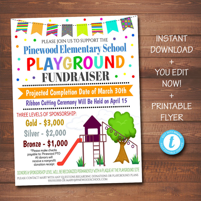 playground-fundraiser-event-flyer-tidylady-printables for Free Printable Flyers For Fundraisers Playground Fundraiser Event Flyer | TidyLady Printables for Free Printable Flyers For Fundraisers